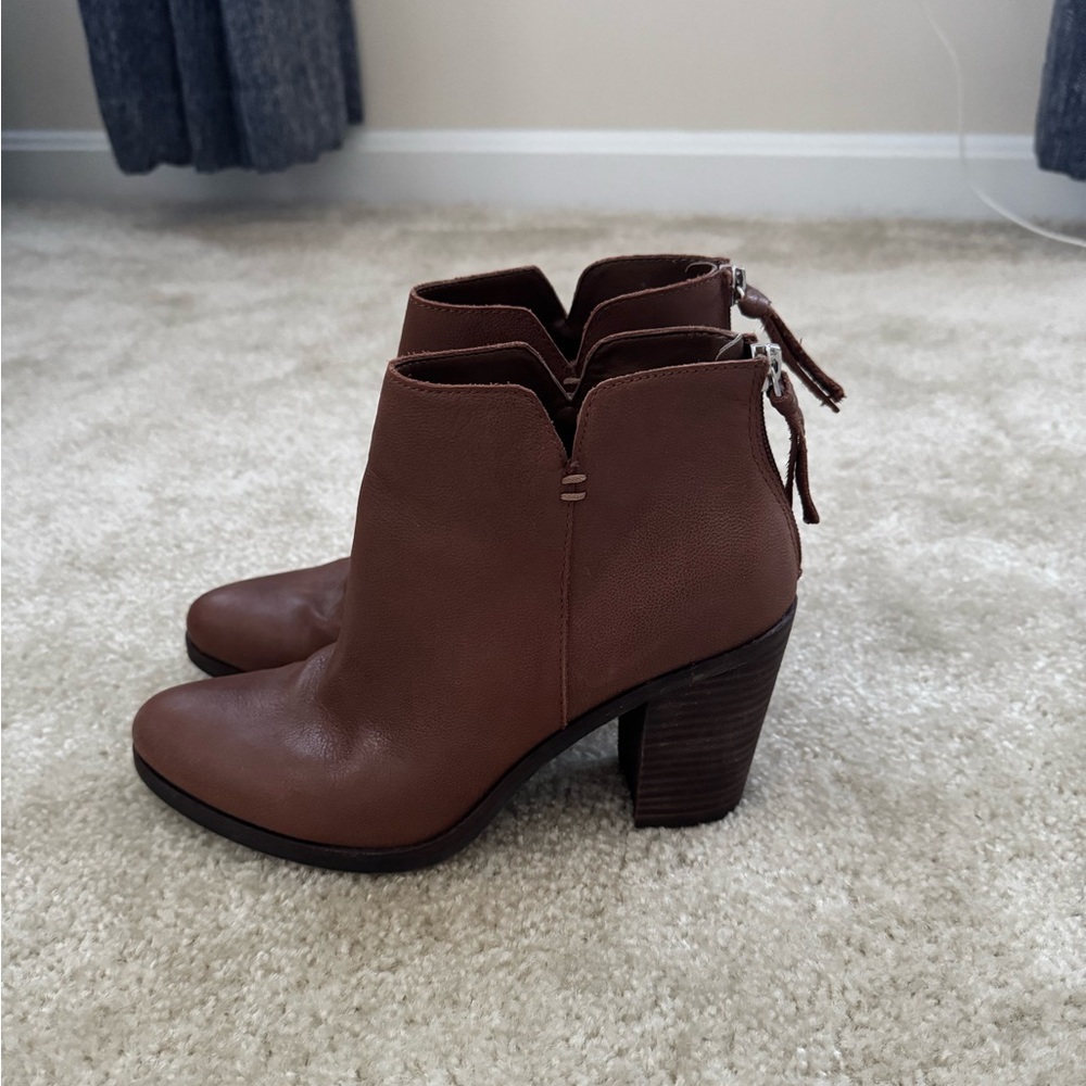 Brown Leather Ankle Boots